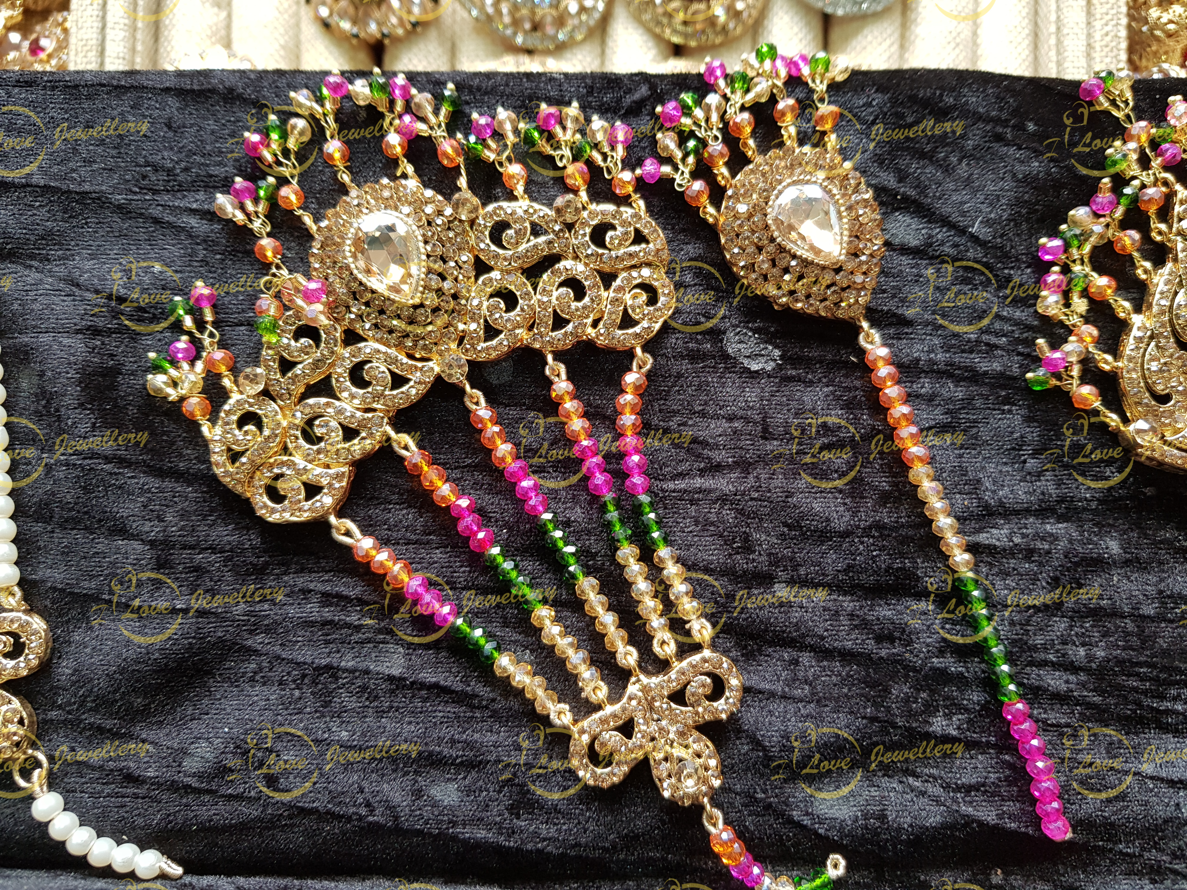 mehndi jhoomar tikka - mehndi jewellery - wholesale Pakistani jewellery - bespoke Pakistani jewellery