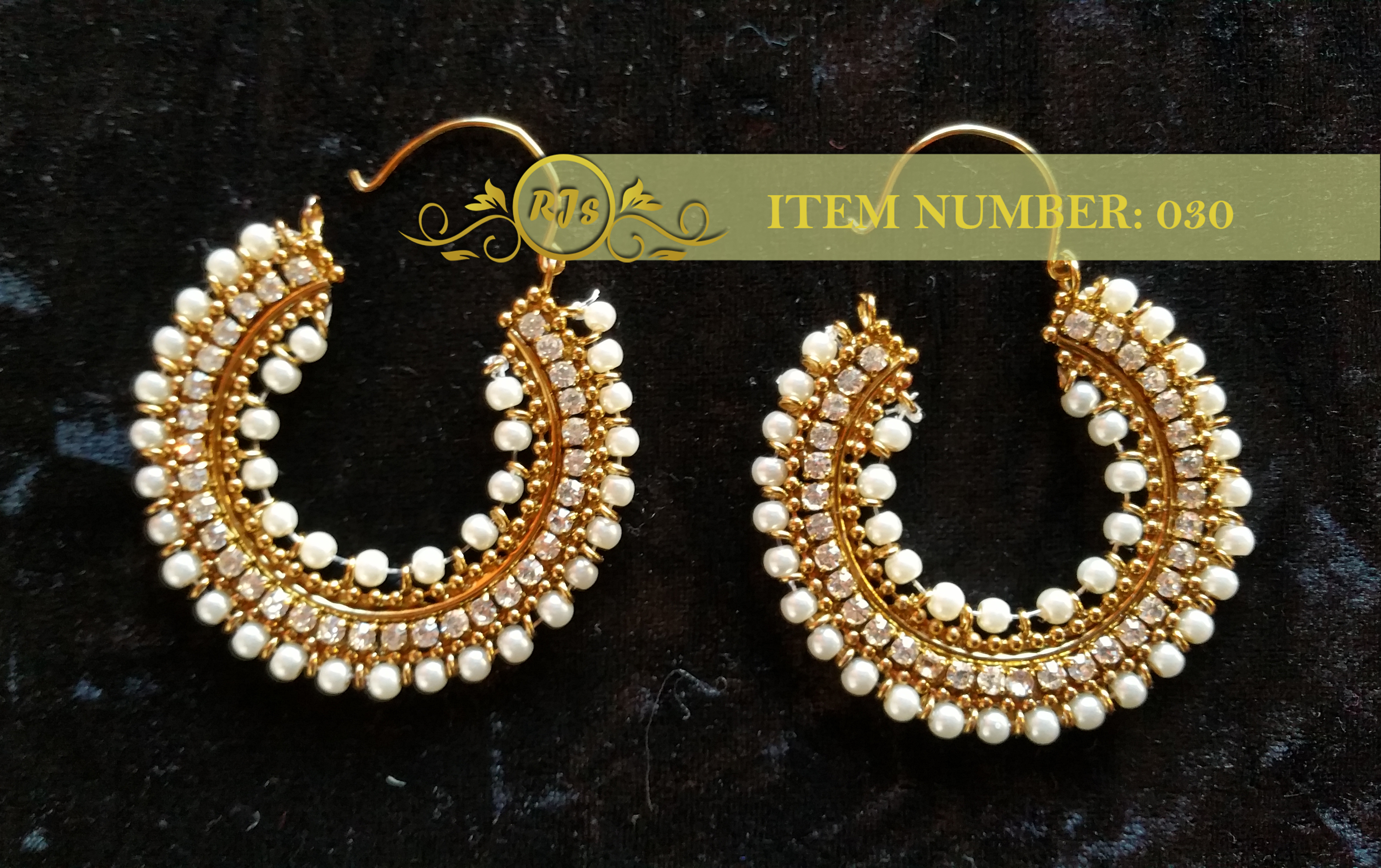 Party earrings - bali earrings - jhumki earrings - Fashion earrings - golden earrings - mehndi earrings - bridal earrings - wedding earrings - pearl earrings - wholesale Pakistani jewellery - bespoke Pakistani jewellery