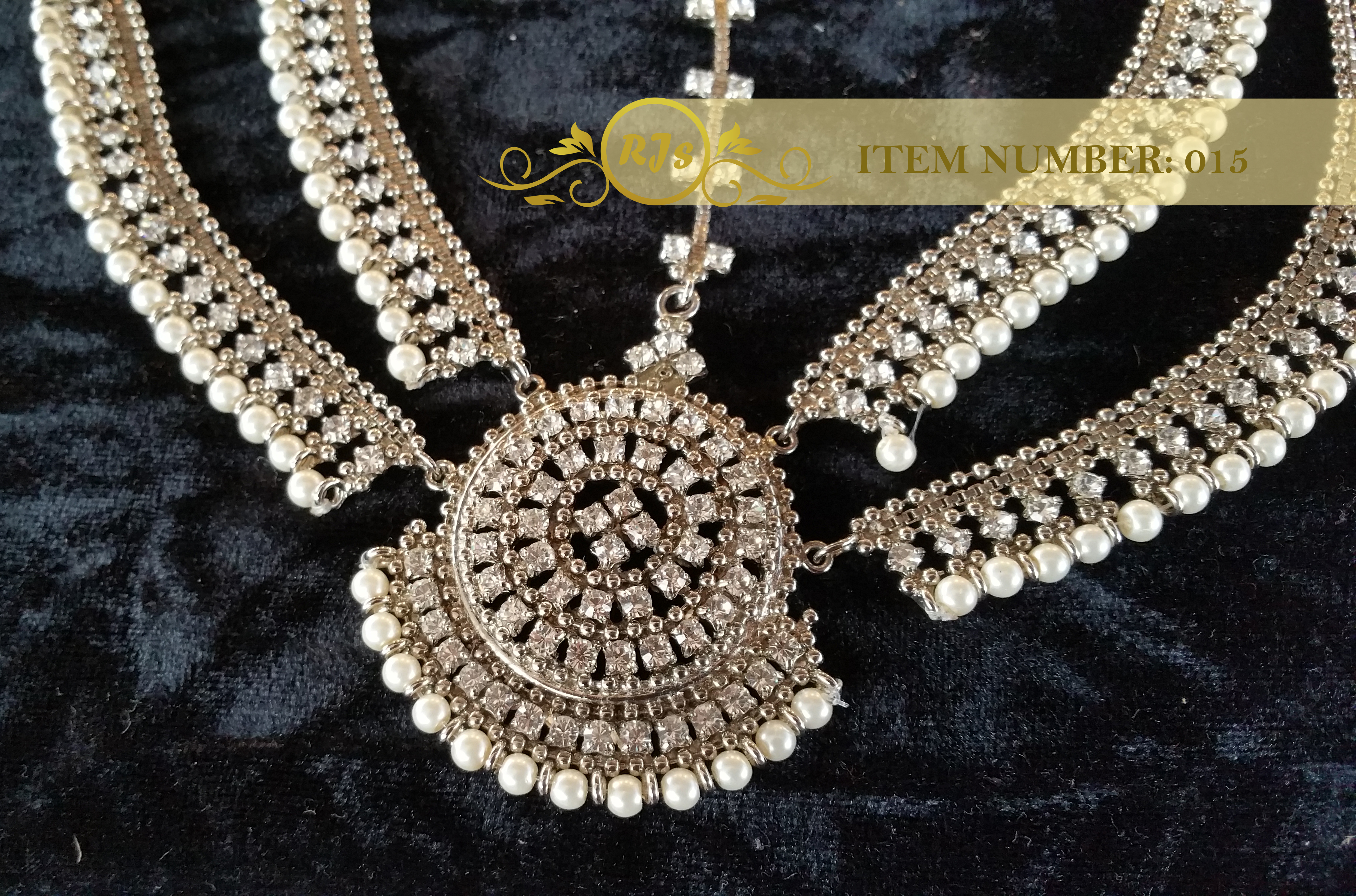 front matha pati - head jewellery - silver bridal matha pati - wholesale Pakistani jewellery - bespoke Pakistani jewellery